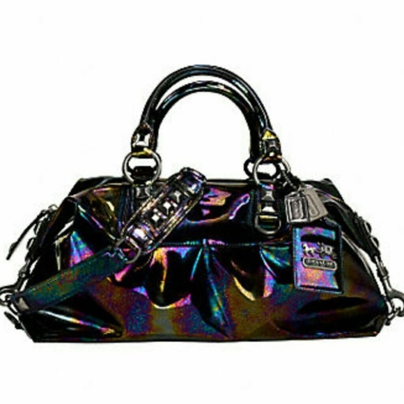 Coach Handbags - New Coach "Oil Slick" Hologram Lg. Madison Sabrina